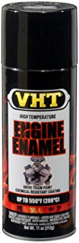VHT SP124 Engine Enamel Gloss Black Can - 11 oz.