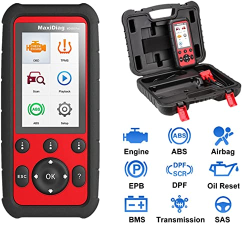 Autel MaxiDiag MD808Pro OBD2 Car Diagnostic Scanner Oil Reset EPB/SAS/DPF/ABS Bleeding Read/Erase Codes Battery Registration and Reset Diesel Particulate Service Live Data Lite of MP808/DS808