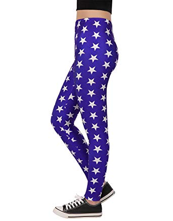 HDE Trendy Design Workout Leggings - Fun Fashion Graphic Printed Cute Patterns