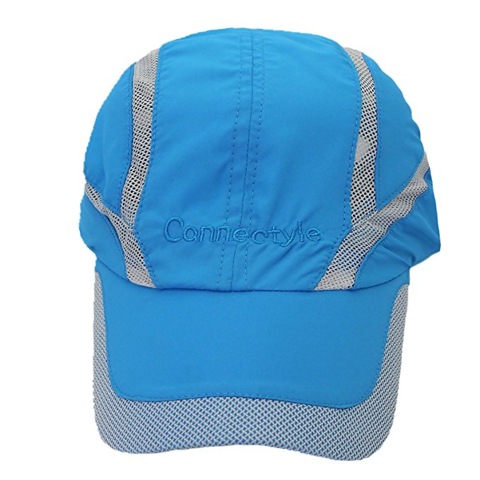 Connectyle Quick Drying Mesh Sun Cap Lightweight Sports Hat Breathable Sun Runner Cap