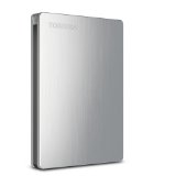 Toshiba Canvio Slim II 1TB Portable External Hard Drive Silver HDTD210XS3E1