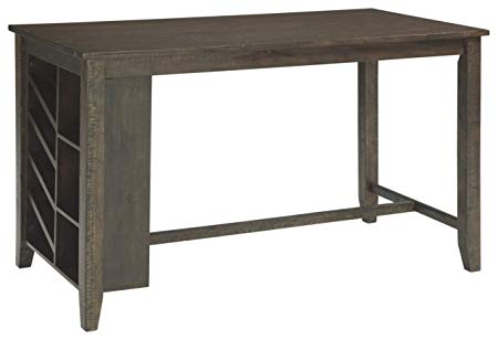 Signature Design by Ashley D397-32 Rokane Counter Height Dining Room Table, Brown