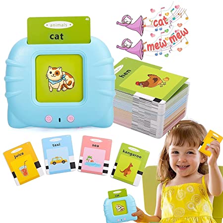 HotHands Flash Cards for Kids Talking English Words Flash Cards Preschool Electronic Reading Early Talking Flashcards Toy for Kids - 112 pcs Card Hand Warmer Value (Cards for Kids)