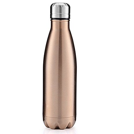 J&P Home 17 Oz Double Wall Vacuum Deluxe Stainless Steel Insulated Water Bottle for Outdoor Sports
