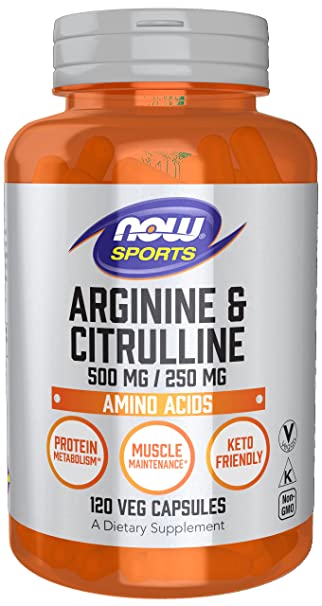 Now Foods Arginine and Citrulline Veg Capsules - 120 Veg Capsules