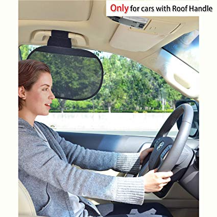 TFY Car Interior Roof Handle Sunshade Sun Protection plus Glare Reduction for Driver and Passengers