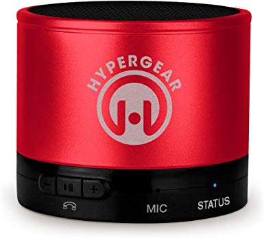 HyperGear MiniBoom Wireless Speaker Is Engineered To Deliver HD Stereo Sound & Precision Bass. Connect Any Bluetooth-enabled Device To Stream Music or Take Calls With The Hands-free Speaker (RED)