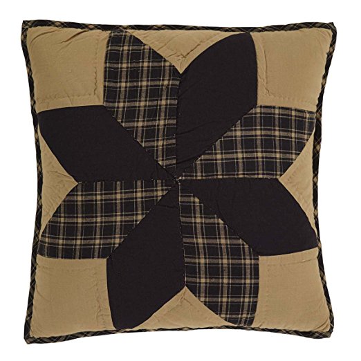 Dakota Star Primitive Country Patchwork Quilted Pillow Cover 16