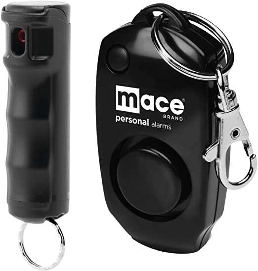 Mace Brand Ultimate Protection Package Featuring Keyguard Pepper Spray 130dB Personal Alarm with Key Ring/Bag Clip (Ultimate Protection Package)