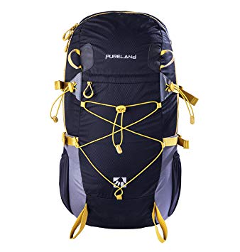 PURELANd Internal Frame Backpack, Lightweight and Durable with Molded, Perforated Foam Backpanel and Multiple Pockets for Outdoor Hiking,Camping - Guard 30L