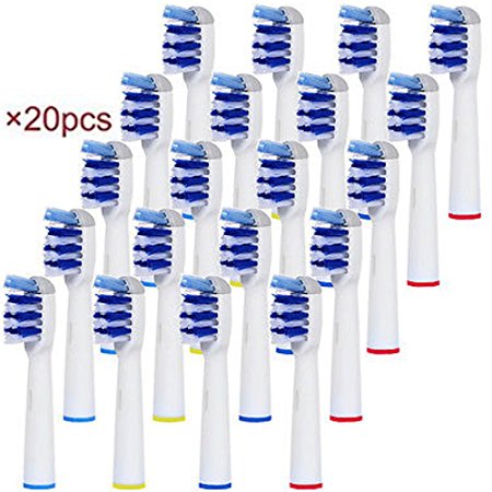Generic Oral B Compatible Toothbrush Replacement Heads- 20 Brushes