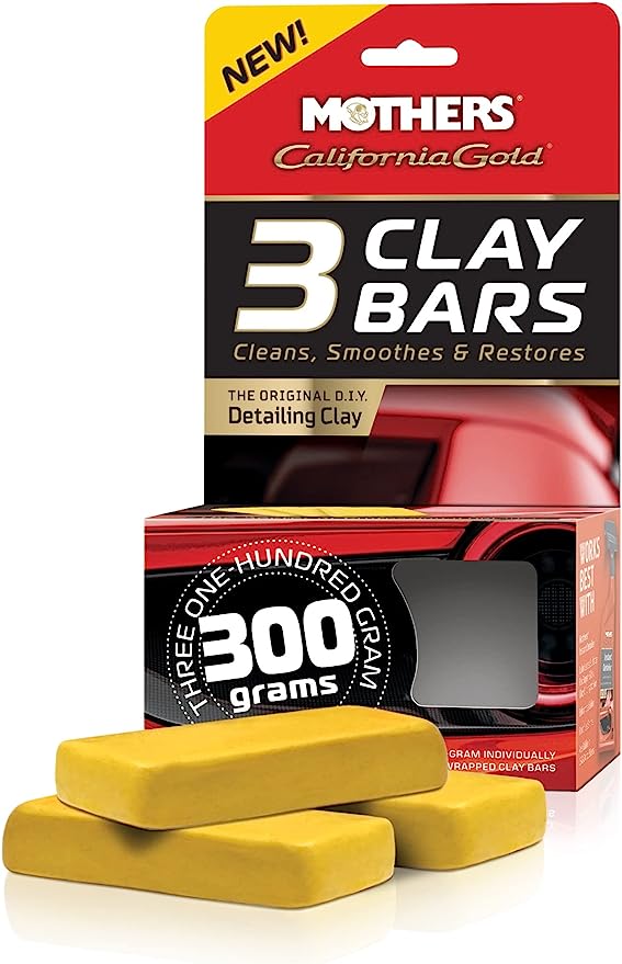 Mothers 07242 California Gold Detailing Clay Bar (Pack of 3)