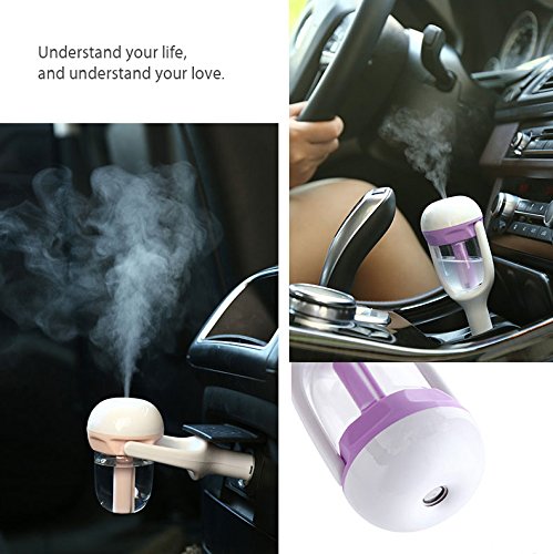 Car Aroma Diffuser Humidifier - Bestoss Portable Mini Aromatherapy Essential Oil Diffuser Purifier Freshener for Carspink