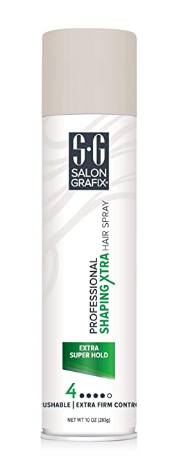 Salon Grafix Profession Extra Super Hold Shaping Xtra Hair Spray, 10 Oz