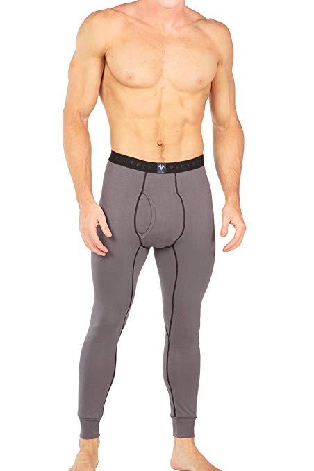 Men's Organic Cotton Thermal Underwear Long John Pants - Luxury Base Layer