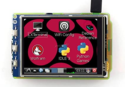 3.2 inch Resistive Touch Screen TFT XPT2046 LCD compatible with Raspberry Pi (Pi 1 2 3) Model B B  A  Raspbian Video Photo System @XYGStudy