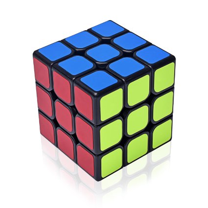 EnacFire 3x3 Sticker Speed Cube Smoother Quicker and More Precisely Than Original, [Anti-Pop]High Wear Resist Sticker Puzzle Cube,Lifetime 100% Refund Guaranteed