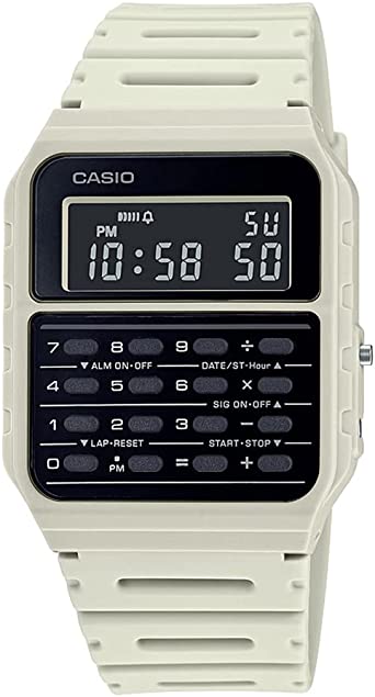 Casio CA-53WF-8B Calculator Beige Digital Mens Watch Original New Classic CA-53