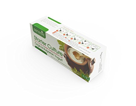 Yogurt Starter Culture - Pack of 10 Freeze Dried Culture Sachets for Authentic Bulgarian Yogurt