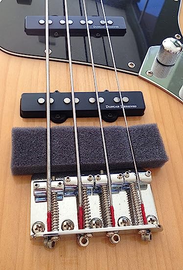 Spree compatible replacement for Lot of 3 bass guitar mutes, fits 4 and 5 string Fender Squier