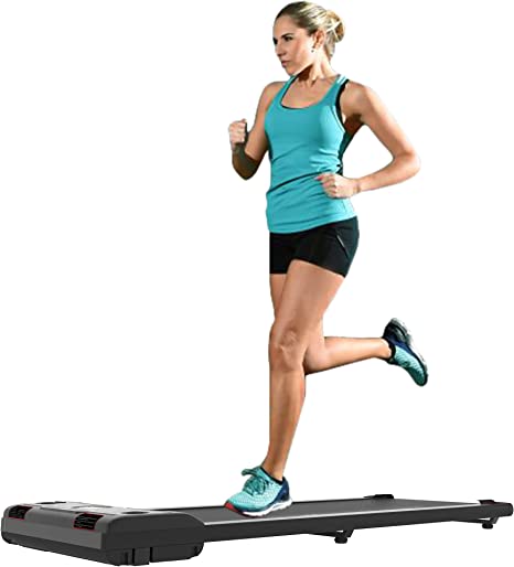 HOTSYSTEM Under Desk Treadmill Walking Treadmill Pad with Remote Control and Display, Slim Body Suitable for Exercise at Home, Installation Free