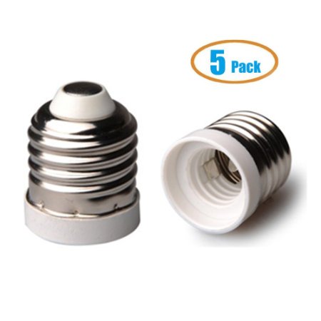 Electop 5 Pack E27 to E17 Adapter Converters Light Sockets Lamp Holder