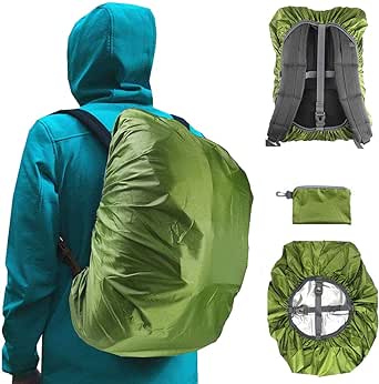 Frelaxy Waterproof Backpack Rain Cover, Upgraded Triple Waterproofing, Antislip Cross Buckle Strap, for Hiking, Camping