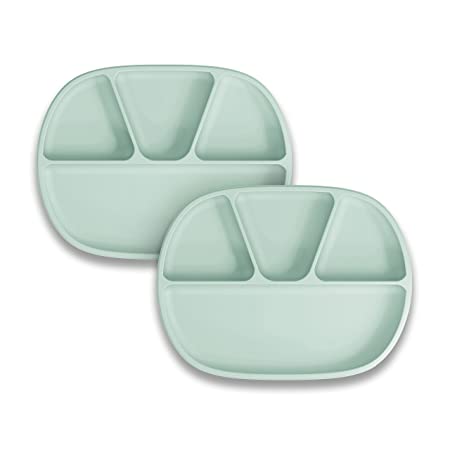 NUK Silicone Baby Suction Plates, 2-Pack