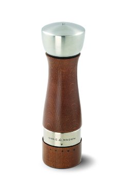 Cole and Mason Oldbury Wooden Pepper Mill Brown