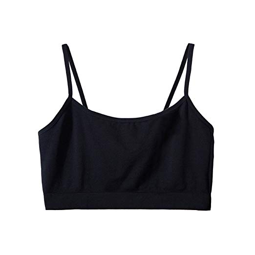 Fimage Women's Simple All-Match Pure Color Stretch Seamless Mini Camisole