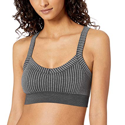 Amazon Brand - Mae Women's Seamless Wide Strap Crop Bralette (for A-C cups)