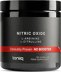 3,000mg Nitric Oxide Supplement - 99% Purified L-Arginine and L-Citrulline - Beet Root - Clinically Proven Velox Blend - Nitric Oxide Booster for Men - 120 Capsules - Toniiq