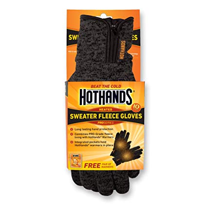 HotHands Unisex Sweater Fleece Gloves-Small/Med