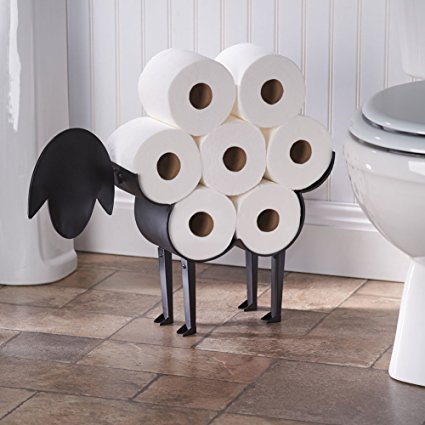 Sheep Toilet Paper Holder - Free-Standing Bathroom Tissue Storage