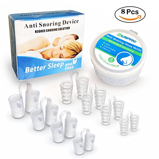 Anti Snoring Sets of 8 Stop Snoring Nose Vents Help Ease Breathing And Snoring Different Size Snore Stopper