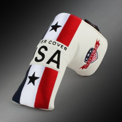 Craftsman Golf USA US Flag Blade Putter cover Headcover For Scotty Cameron Taylormade Odyssey Magnetic Closure