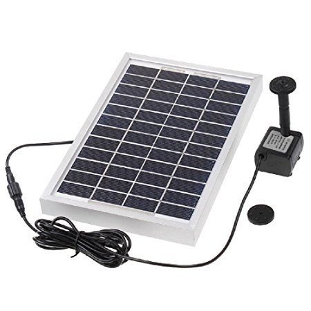 Anself Polycrystalline Silicon 12V 5W Solar Brushless Pump Water Cycle/Pond Fountain