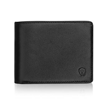 Bryker Hyde RFID Blocking Bifold Wallet for Men, 2 ID Windows, Executive Leather Side Flip, Multi Card Extra Capacity Billfold, Perfect for Travel, Sleek and Stylish Gift for Men