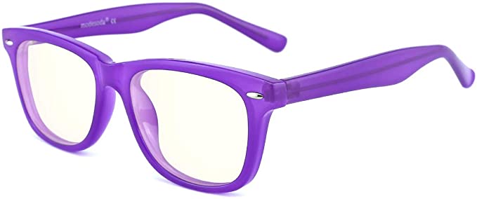modesoda Kids Anti Harmful Blue Light Glasses Computer Gaming Video Glasses Anti Eyestrain Protection Eyeglasses for Boys Girls