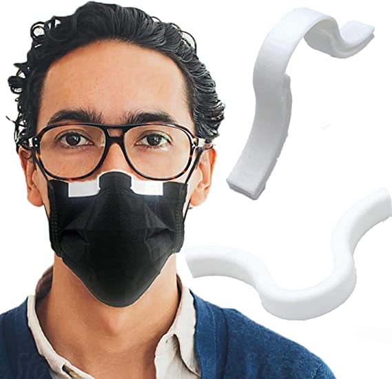 1 x Anti-Fog Nose Clip For Mask - UK Supplier - Prevents Glasses Fogging & Steaming - Smoother Breathing - Increased Face Comfort – Recyclable - Fully Biodegradable – Nose Bridge Strip (White)