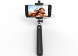 Kiwii Selfie Stick with built-in Remote Shutter with Adjustable Phone Holder for iPhone 6 iPhone 6 Plus iPhone 5 5s 5c Android Wire