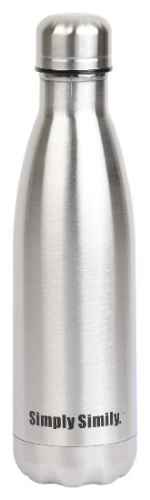 Simply Simily Insulated Water Bottle Built in BPA Free 18/8 Stainless Steel with Double Walled Vacuum Insulation - Perfect for Cycling or Any Outdoor Sports - Fits in Bicycle Water Bottle Cage - 17 Oz