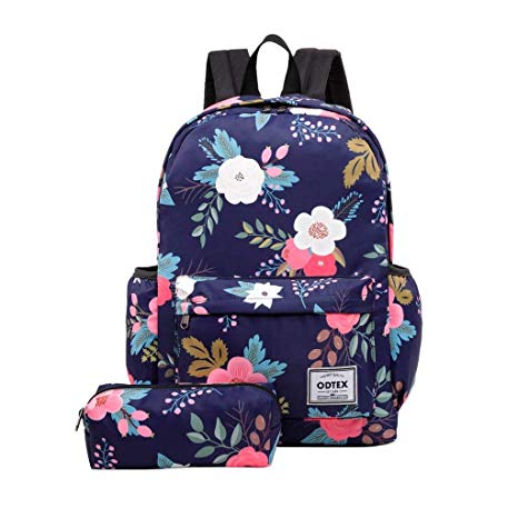 ODTEX Backpack Water Resistant School Bookbag for College Travel Laptop Backpack Fits for 15 inch Notebook and Tablet