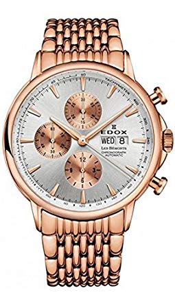 Edox Men's 01120 37RM AIR Les Bemonts Analog Display Swiss Automatic Rose Gold Watch