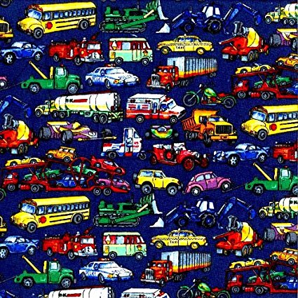 SheetWorld Fitted Crib / Toddler Sheet - Vehicles Galore - Made In USA