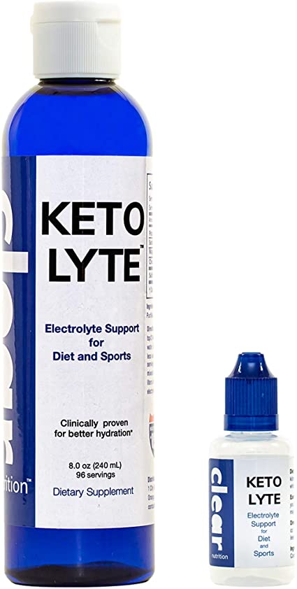 Keto Lyte Electrolyte Drops for Keto Flu, Leg Cramps | Rapid Hydration | NO Sugar - NO CARB - NO ADDITIVES | Made in USA | (8.3 oz - 100 Servings)