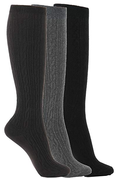 WOWFOOT Women's Knee High Socks Luxury Cotton For Girl Stylish Design Fun