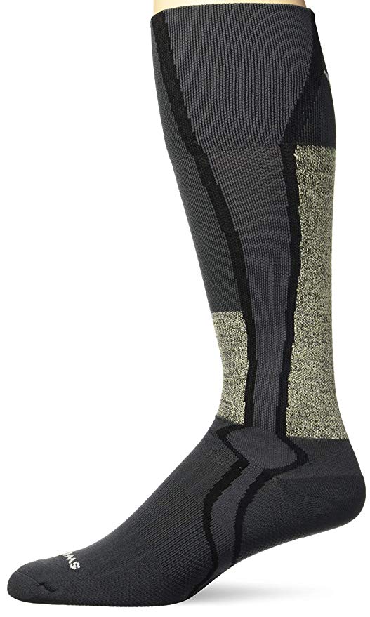 Swiftwick- HOCKEY TWELVE | Cut-Resistant Hockey Socks | Moisture Wicking, Compression Socks, with Sweat Channel