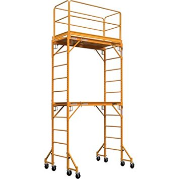 Metaltech Multipurpose Maxi Square Baker Style Scaffold Tower Package - 12ft., 1,000-Lb. Capacity, Model# I-TCISC