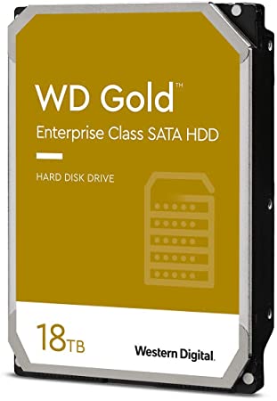 WD Gold 18TB Enterprise Class Internal Hard Drive - 7200 RPM Class, SATA 6 Gb/s, 512 MB Cache, 3.5" - WD181KRYZ